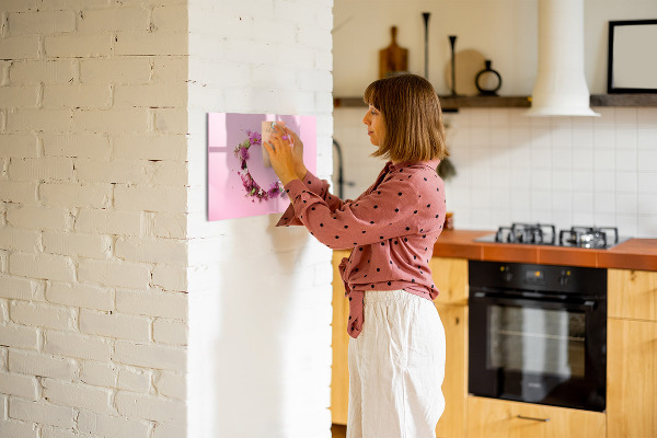 Pizarra magnética de pared con rotulador Tablero creativo para fotos y notas
