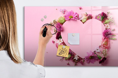 Pizarra magnética de pared con rotulador Tablero creativo para fotos y notas