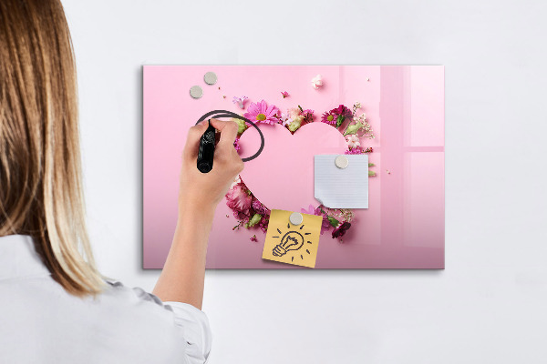 Pizarra magnética de pared con rotulador Tablero creativo para fotos y notas