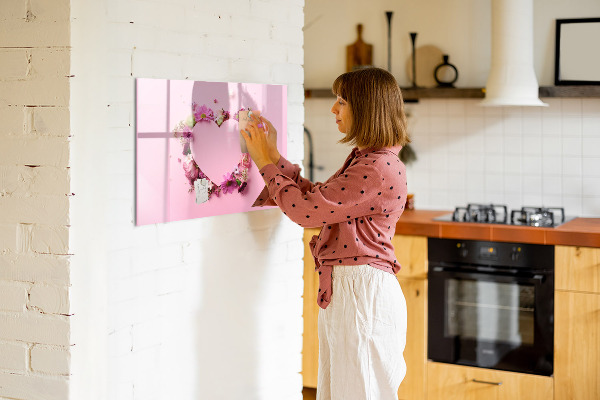 Pizarra magnética de pared con rotulador Tablero creativo para fotos y notas