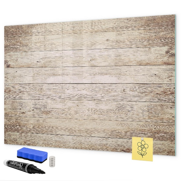 Pizarra magnética de pared con rotulador Un elegante tablero para notas y fotos.