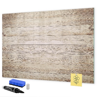 Pizarra magnética de pared con rotulador Un elegante tablero para notas y fotos.