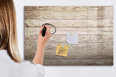 Pizarra magnética de pared con rotulador Un elegante tablero para notas y fotos.