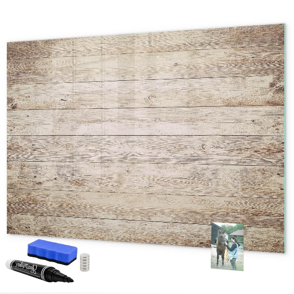 Pizarra magnética de pared con rotulador Un elegante tablero para notas y fotos.