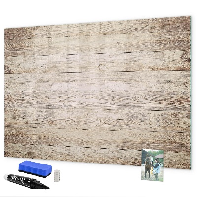 Pizarra magnética de pared con rotulador Un elegante tablero para notas y fotos.