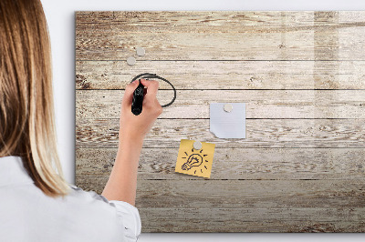 Pizarra magnética de pared con rotulador Un elegante tablero para notas y fotos.
