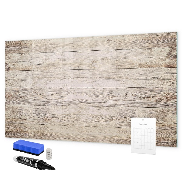 Pizarra magnética de pared con rotulador Un elegante tablero para notas y fotos.
