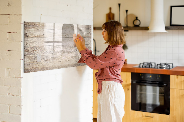 Pizarra magnética de pared con rotulador Un elegante tablero para notas y fotos.