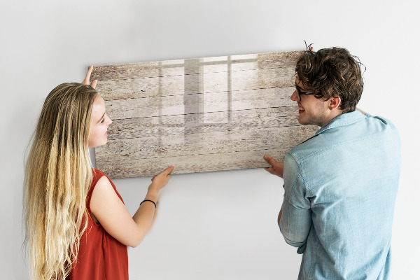 Pizarra magnética de pared con rotulador Un elegante tablero para notas y fotos.