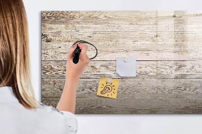 Pizarra magnética de pared con rotulador Un elegante tablero para notas y fotos.