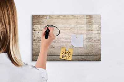 Pizarra magnética de pared con rotulador Un elegante tablero para notas y fotos.