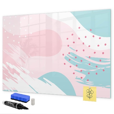Pizarra magnética de pared con rotulador Tablero creativo para fotos y notas