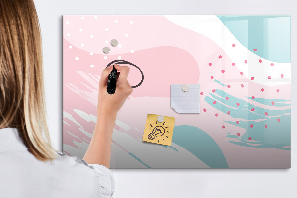 Pizarra magnética de pared con rotulador Tablero creativo para fotos y notas
