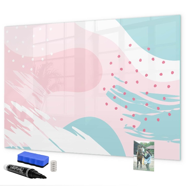 Pizarra magnética de pared con rotulador Tablero creativo para fotos y notas