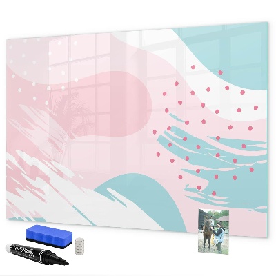 Pizarra magnética de pared con rotulador Tablero creativo para fotos y notas