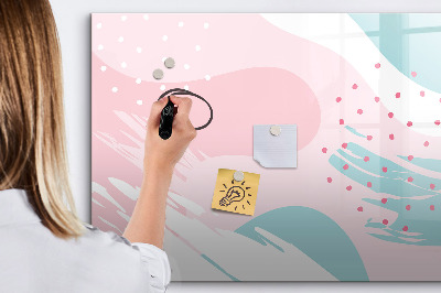 Pizarra magnética de pared con rotulador Tablero creativo para fotos y notas