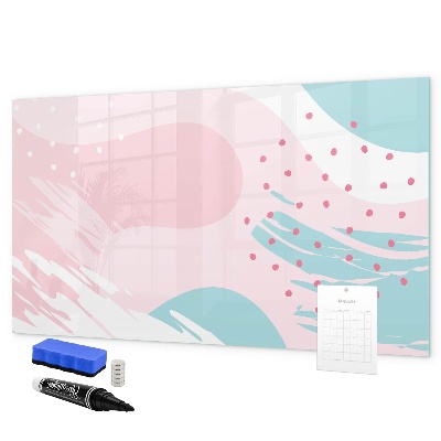 Pizarra magnética de pared con rotulador Tablero creativo para fotos y notas