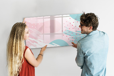 Pizarra magnética de pared con rotulador Tablero creativo para fotos y notas