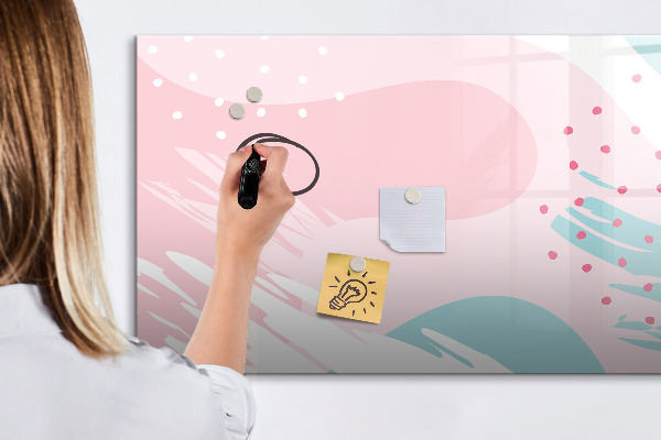 Pizarra magnética de pared con rotulador Tablero creativo para fotos y notas