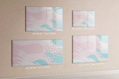 Pizarra magnética de pared con rotulador Tablero creativo para fotos y notas