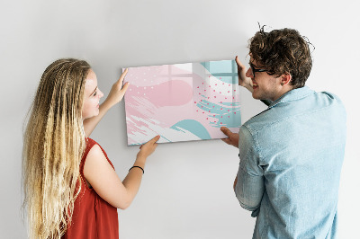 Pizarra magnética de pared con rotulador Tablero creativo para fotos y notas