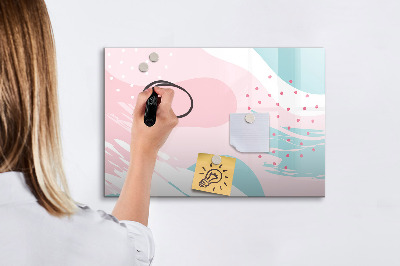 Pizarra magnética de pared con rotulador Tablero creativo para fotos y notas