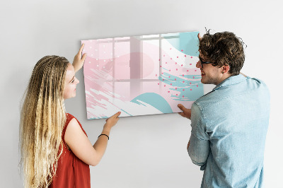 Pizarra magnética de pared con rotulador Tablero creativo para fotos y notas