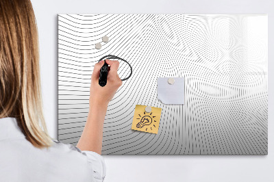 Pizarra magnética de pared con rotulador Tablero moderno para fotos y notas.
