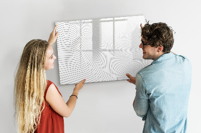 Pizarra magnética de pared con rotulador Tablero moderno para fotos y notas.