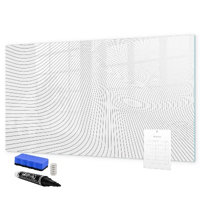 Pizarra magnética de pared con rotulador Tablero moderno para fotos y notas.