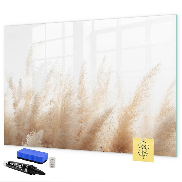 Pizarra magnética de pared con rotulador Tablero moderno para fotos y notas.