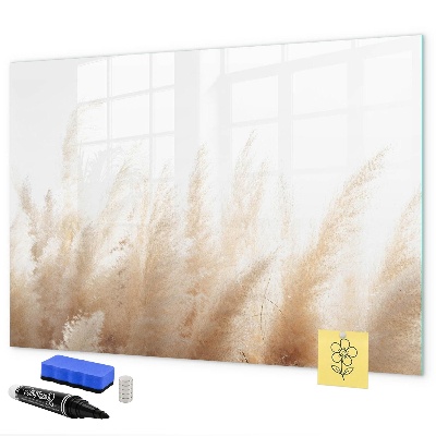 Pizarra magnética de pared con rotulador Tablero moderno para fotos y notas.