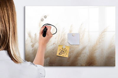 Pizarra magnética de pared con rotulador Tablero moderno para fotos y notas.