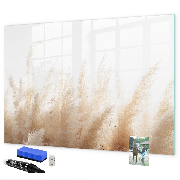 Pizarra magnética de pared con rotulador Tablero moderno para fotos y notas.
