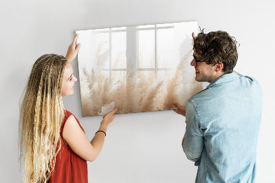 Pizarra magnética de pared con rotulador Tablero moderno para fotos y notas.