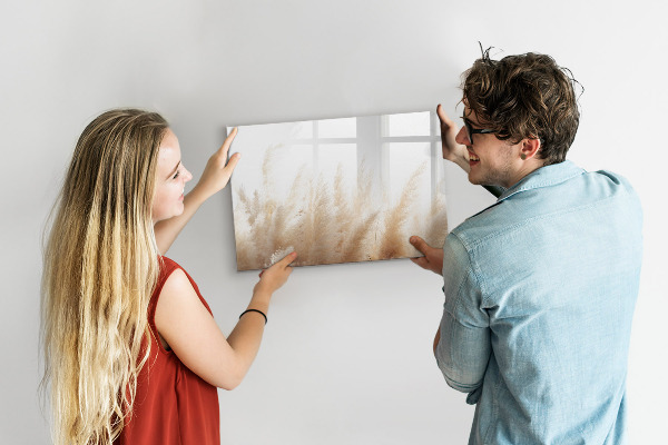 Pizarra magnética de pared con rotulador Tablero moderno para fotos y notas.
