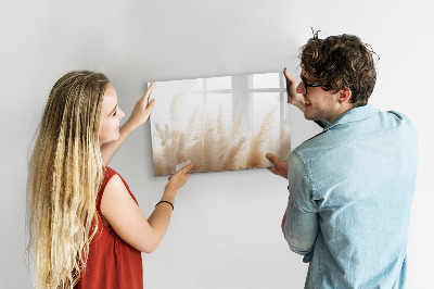 Pizarra magnética de pared con rotulador Tablero moderno para fotos y notas.