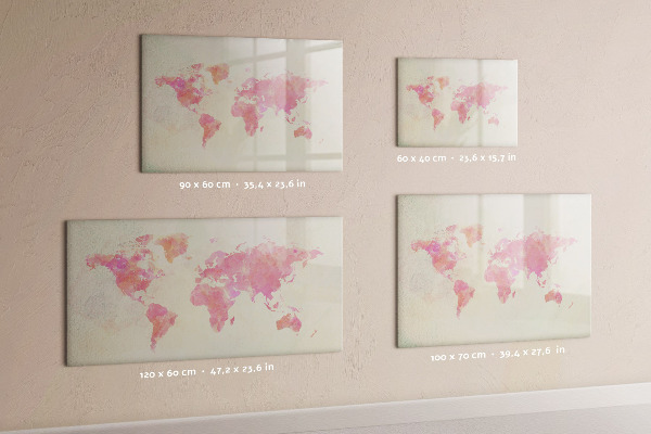 Pizarra magnética de pared con rotulador Un mapa de recuerdos con tus seres queridos y tu mascota.