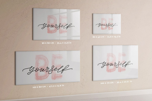 Pizarra magnética de pared con rotulador Un lugar inspirador para recuerdos y fotos.