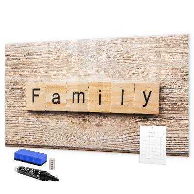 Pizarra borrable de cristal con imanes Un conjunto para presentar fotos en la pared.