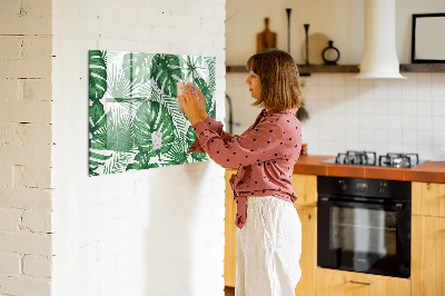 Pizarra magnética de pared con rotulador Tablero verde para fotos y notas.