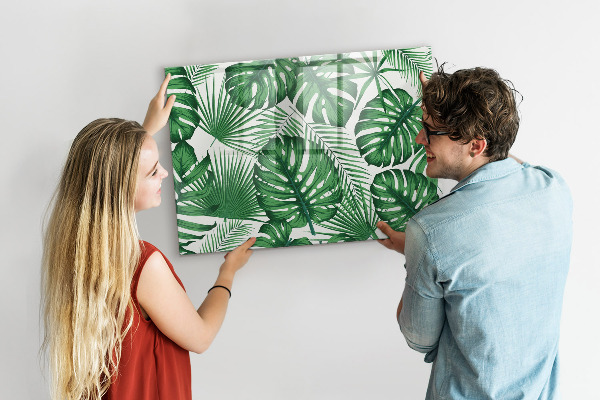 Pizarra magnética de pared con rotulador Tablero verde para fotos y notas.