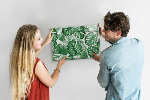 Pizarra magnética de pared con rotulador Tablero verde para fotos y notas.