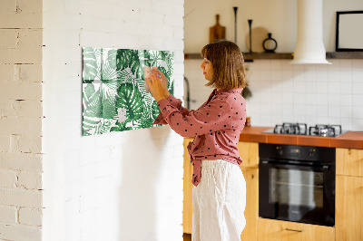 Pizarra magnética de pared con rotulador Tablero verde para fotos y notas.