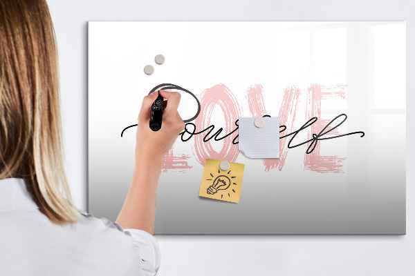 Pizarra magnética de pared con rotulador Tablero para fotos y notas