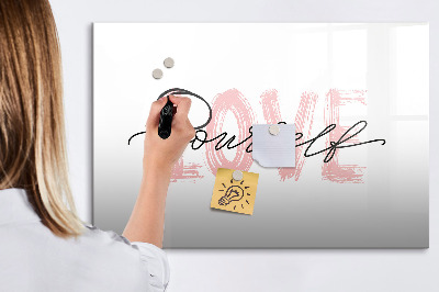 Pizarra magnética de pared con rotulador Tablero para fotos y notas