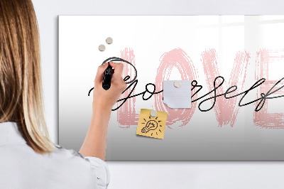 Pizarra magnética de pared con rotulador Tablero para fotos y notas