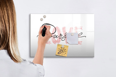 Pizarra magnética de pared con rotulador Tablero para fotos y notas