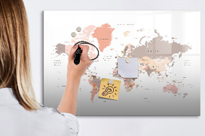 Pizarra magnética de pared con rotulador Un mapa de recuerdos con tus fotos favoritas