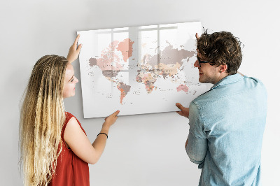 Pizarra magnética de pared con rotulador Un mapa de recuerdos con tus fotos favoritas